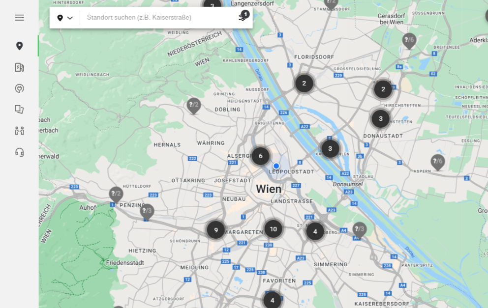 Map Ansicht im Portal